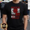 Hot Tampa Bay Buccaneers Route 66 Centennial T-Shirt celebrating 100th Anniversary 1926-2026 and America's 250th Anniversary.