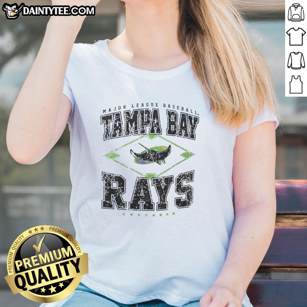 hot-tampa-bay-rays-major-league-baseball-cooperstown-diamond-ladies-tee Hot Tampa Bay Rays Major League Baseball Cooperstown Diamond Ladies Tee featuring vibrant team colors and logo.