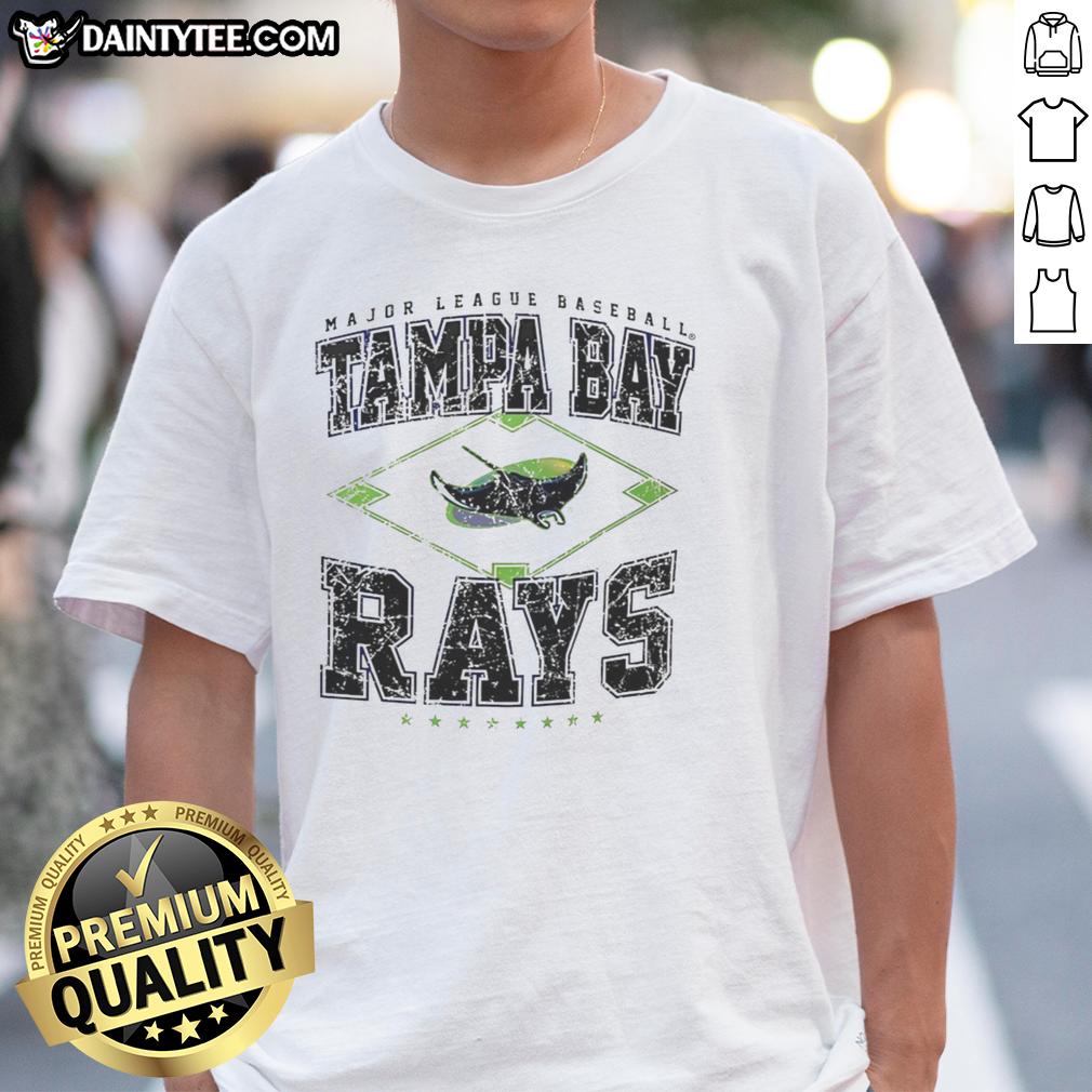 hot-tampa-bay-rays-major-league-baseball-cooperstown-diamond-t-shirt-1 Hot Tampa Bay Rays Cooperstown Diamond T-Shirt featuring MLB logo, perfect for baseball fans and collectors.