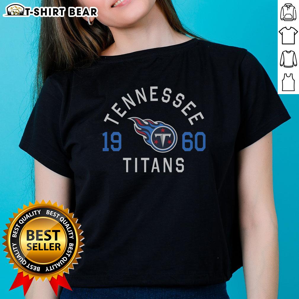Hot Tennessee Titans Heritage Print Ladies Tee Hot Tennessee Titans Heritage Print Ladies Tee showcasing team spirit and style for female fans of the Titans.