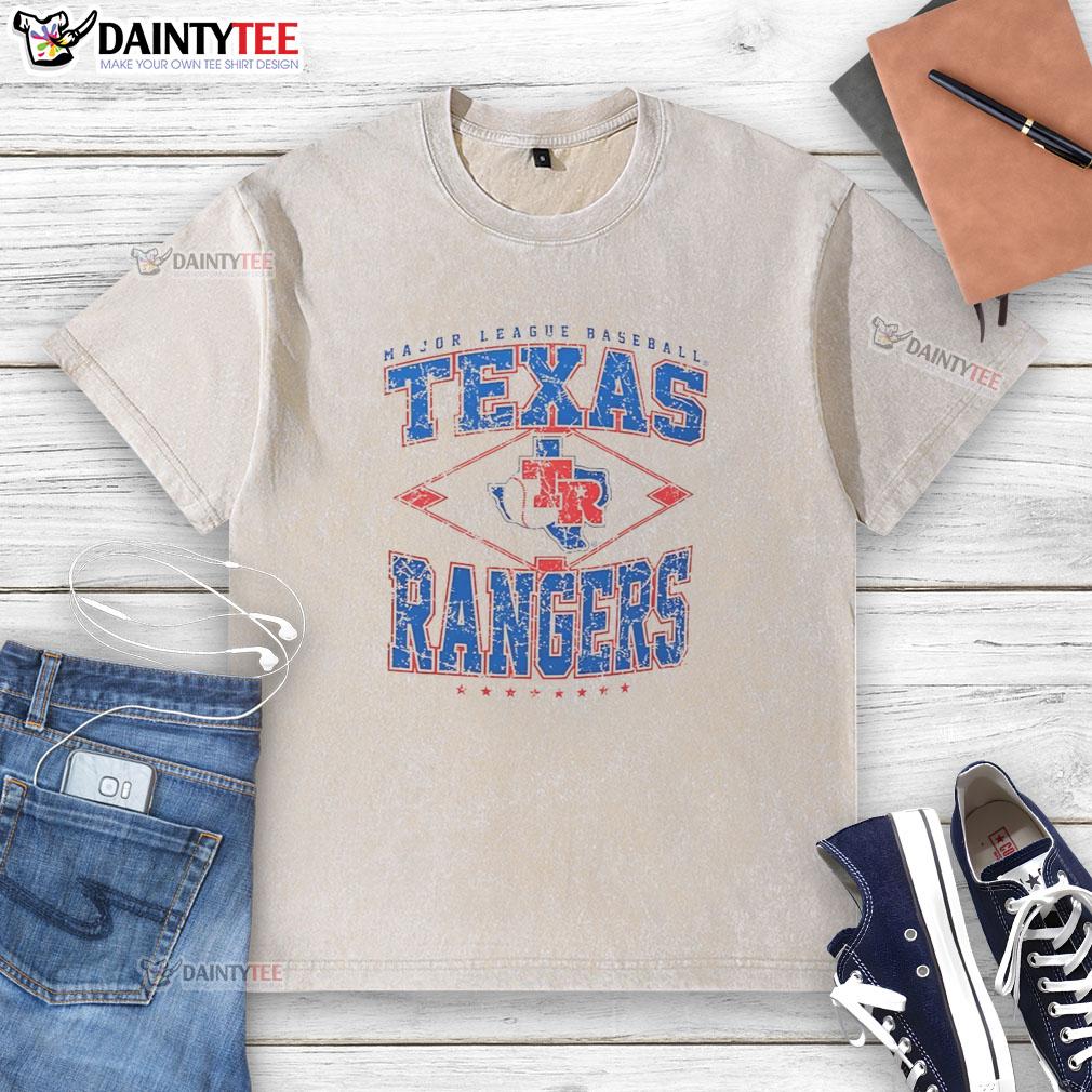 hot-texas-rangers-major-league-baseball-cooperstown-diamond-washed-t-shirt Hot Texas Rangers Major League Baseball Cooperstown Diamond washed t-shirt featuring team logo and vintage style.