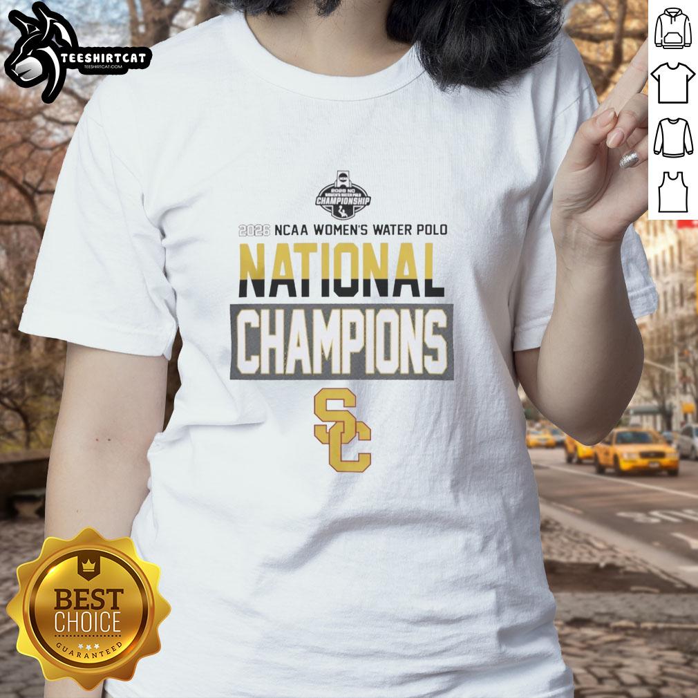 hot-university-of-southern-california-2026-nc-womens-water-polo-national-champions-ladies-tee 2026 NC Women's Water Polo National Champions tee featuring University of Southern California design, celebrating victory.