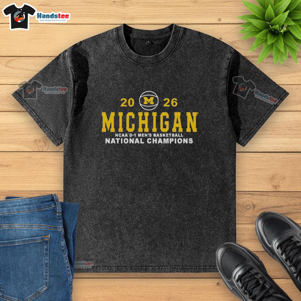 hot-valiant-university-of-michigan-mens-basketball-2025-2026-national-champions-embroidered-washed-t-shirt Embroidered washed t-shirt celebrating the University of Michigan Men's Basketball 2025-2026 National Champions.