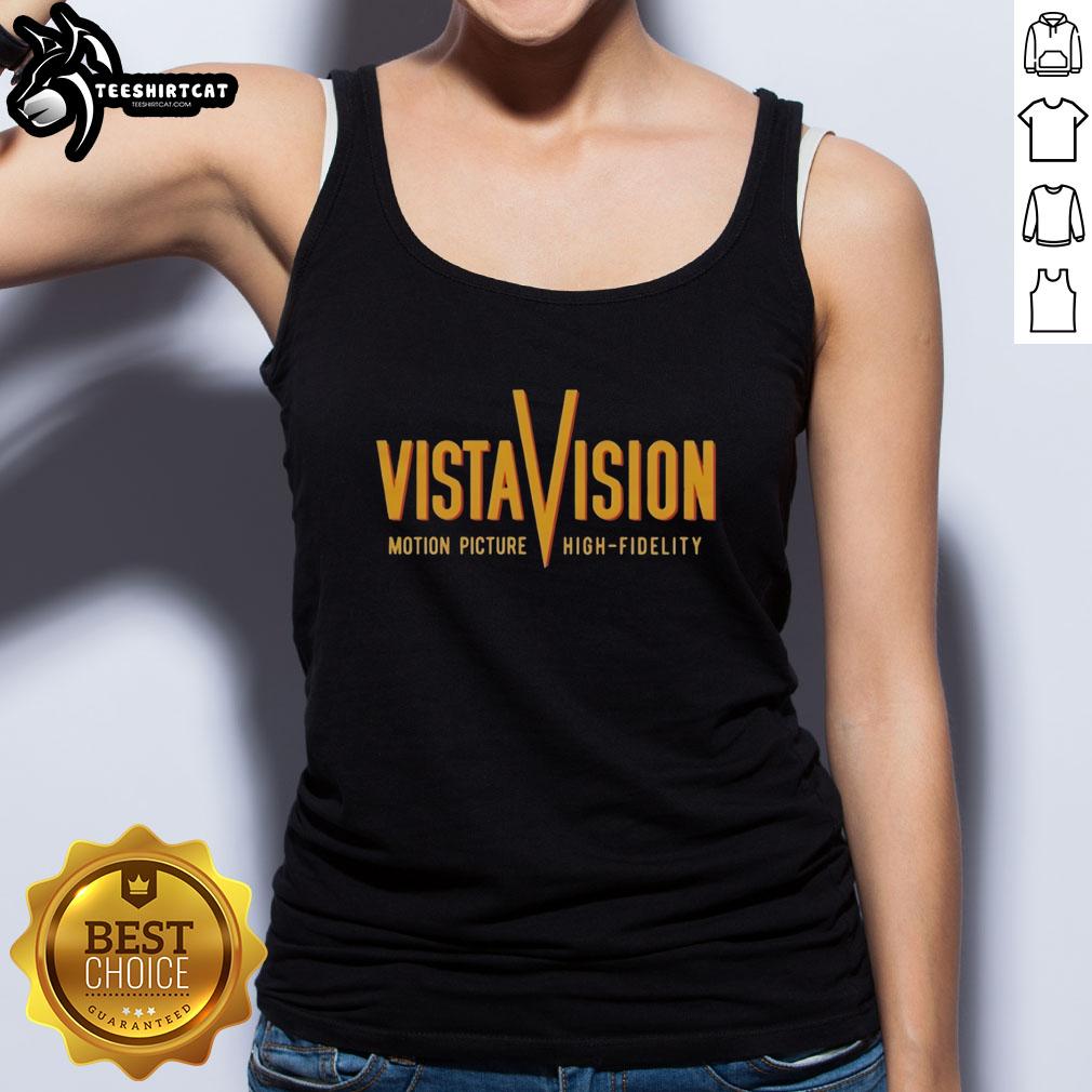 hot-vistavision-motion-picture-high-fidelity-tank-top Hot Vistavision motion picture high fidelity tank top featuring a vintage film design in vibrant colors.