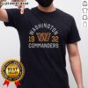 Hot Washington Commanders Heritage Print T-Shirt featuring vibrant team colors and logo, perfect for fans and collectors.