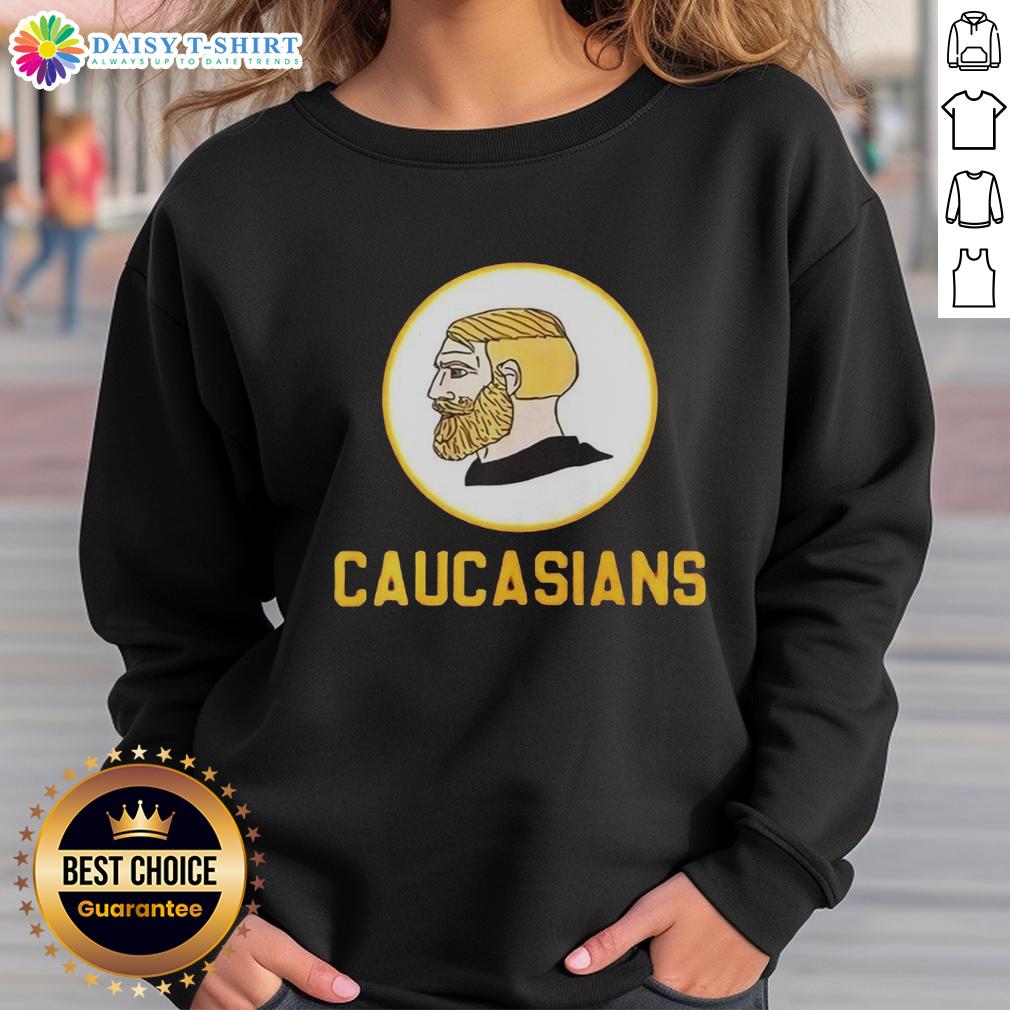 Hot Yes Chad Caucasians Logo Sweatshirt Hot Yes Chad Caucasians logo sweatshirt featuring bold graphic design and comfortable fit for casual wear.