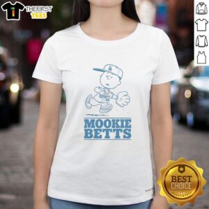 Top Charlie Brown X Los Angeles Dodgers Mookie Betts ladies tee featuring a stylish design for baseball fans.