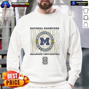 Alt Text: Hot Michigan Wolverines 2026 NCAA Men's Basketball National Champions sweatshirt featuring a stylish spin move design.
