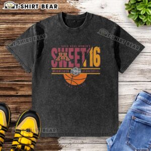 Nice Minnesota Golden Gophers NCAA Women's Sweet 16 2026 Men's March Madness Four It All Washed T-Shirt design.