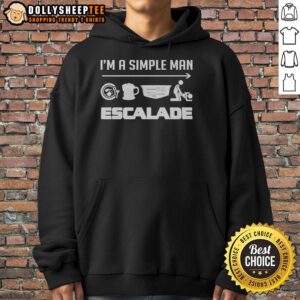 Simple man Escalade hoodie featuring a stylish design, perfect for casual wear and showcasing personal style.