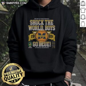 Nice Michigan Men's Basketball 1989 NCAA Champs Hoodie featuring retro design and team colors, perfect for fans.
