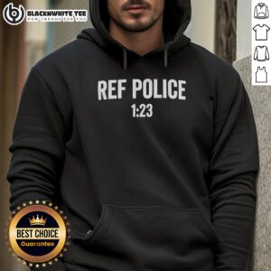Nice Ref Police 123 Pro Wrestling Nation Hoodie in black, featuring a bold graphic design for wrestling fans.