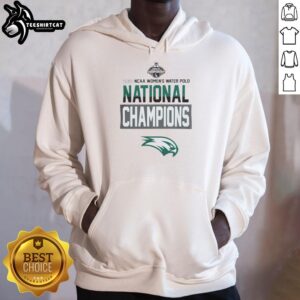 2026 NC Women's Water Polo National Champions hoodie featuring Hot Wagner and Seahawks logo, perfect for fans.