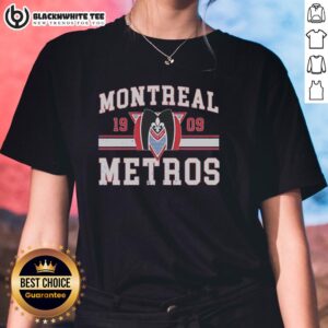 Montreal Metros Team Hollander ladies tee showcasing a vibrant design inspired by the Nice Heated Rivalry.