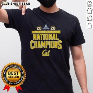 2026 NCAA Women's Water Polo National Champs Cal Golden Bears Victory T-Shirt showcasing team pride and championship spirit.