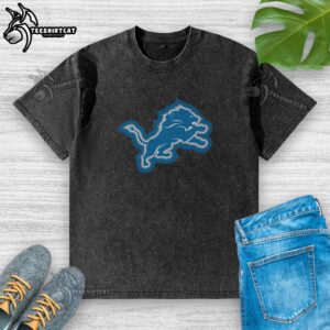Good Detroit Lions Rivet Logo Washed T-Shirt featuring a vintage design and soft fabric, perfect for fans.