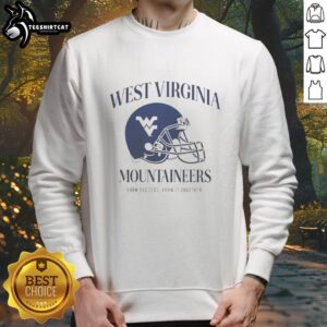Official West Virginia Mountaineers 'Earn Success Earn It Together' sweatshirt, perfect for fans and supporters.