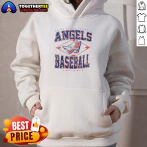 Official Los Angeles Angels Major League Baseball Cooperstown Diamond Hoodie showcasing team logo and vibrant design.