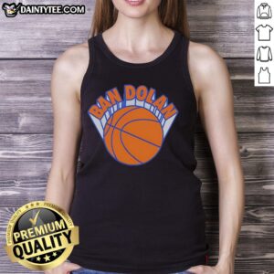Good Ban Dolan Basketball Style New York Knicks Logo Tank Top featuring vibrant team colors and bold graphics.
