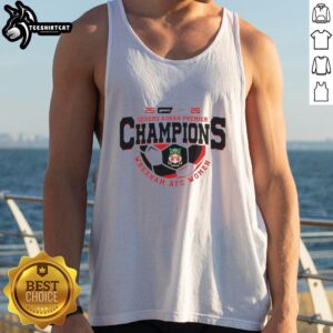 Premium Genero Adran Premier Champions 25/26 Wrexham AFC Women tank top in stylish design and vibrant colors.