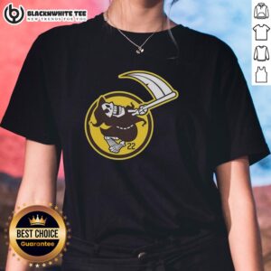Awesome Mason Miller San Diego Padres MLB The Grim Reaper Number 22 Ladies Tee featuring stylish design and vibrant colors.