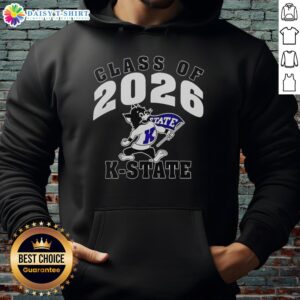 Alt Text: K-State Wildcats Class of 2026 hoodie, featuring vibrant colors and the official logo, perfect for fans and alumni.
