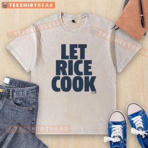 Awesome Ben Rice Let Rice Cook washed t-shirt featuring a playful rice graphic, perfect for casual style lovers.