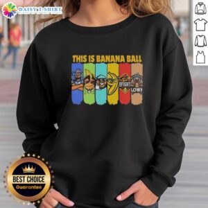 Alt Text: Official This Is Banana Ball Sweatshirt featuring a vibrant design, perfect for fans and comfortable casual wear.