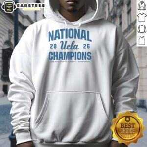 UCLA Bruins WBB 2026 National Champions hoodie featuring team colors and logo, perfect for fans celebrating victory.
