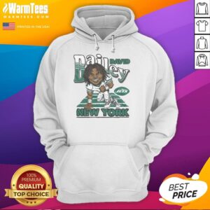 Stylish New York Jets David Bailey hoodie, featuring vibrant team colors and logo, perfect for fans and game day wear.