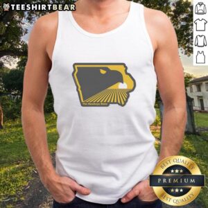 Stylish Premium The Hawkeye State Iowa Tank Top for casual wear, showcasing Iowa pride and comfort in a trendy design.
