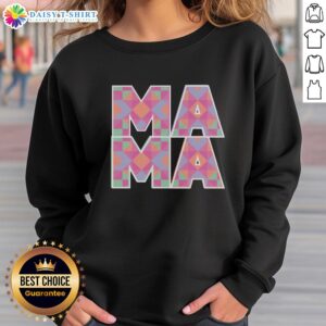 Cozy sweatshirt featuring the Good Mama quilt pattern, perfect for stylish comfort and quilting enthusiasts.
