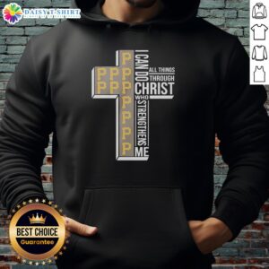 Awesome Pittsburgh Pirates baseball hoodie featuring 'I Can Do All Things Through Christ Who Strengthens Me' design.