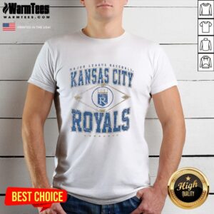 Awesome Kansas City Royals MLB Cooperstown Diamond T-Shirt featuring vibrant team colors and vintage design.