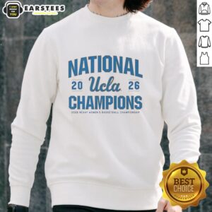 Awesome UCLA Bruins WBB 2026 National Champions sweatshirt featuring team colors and logo for fans and supporters.