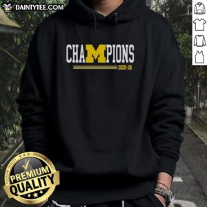 Alt Text: Hot Michigan Wolverines Champion Tour Hoodie for Mar-Apr 2026, featuring bold team colors and logo.