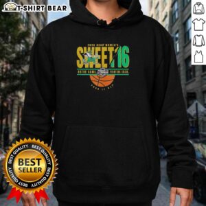 Nice Notre Dame Fighting Irish NCAA Women's Sweet 16 March Madness 2026 Hoodie featuring team colors and logo.