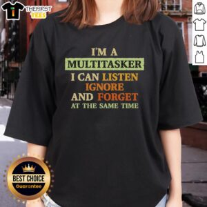 Official I'm A Multitasker Tee for Ladies - Fun shirt design highlighting multitasking skills with humor and style.