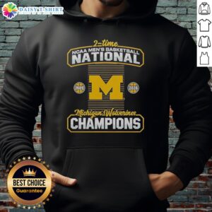 Hot Michigan Wolverines 2-Time NCAA Men's Basketball National Champions 2026 Hoodie, featuring team colors and logo.