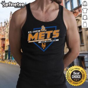 Original St. Lucie Mets Proud Affiliate New York Mets MiLB baseball fan tank top in vibrant colors, perfect for game days.