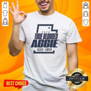 Alt Text: Original Usu Men's Basketball True Blooded Aggie T-Shirt featuring bold graphics and comfortable fit for fans.