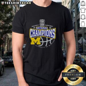 Top Michigan Wolverines National Champions T-Shirt featuring bold logo and vibrant colors, perfect for fans and celebrations.