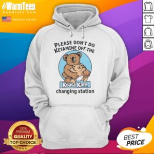 Alt Text: Cozy hoodie featuring Please Don't Do K-Tamine design, perfect for fans of the Koala Kare Changing Station.