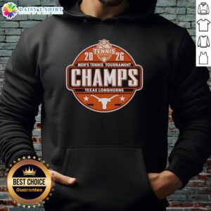 Good Texas Longhorns 2026 SEC Women's Tennis Tournament Champions logo hoodie design featuring vibrant colors and team spirit.