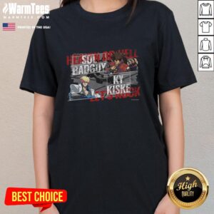 Awesome Heaven or Hell Let's Rock Sol Badguy Ky Kiske Ladies Tee featuring vibrant graphic design and stylish fit.