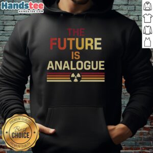 Hot-The-Future-Is-Analogue-Hoodie featuring a stylish design in vibrant colors, perfect for casual wear and street fashion.