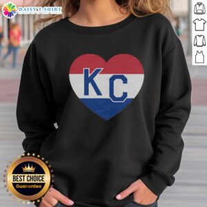 Good Netherlands KC heart sweatshirt in soft fabric, showcasing a stylish design perfect for casual wear.