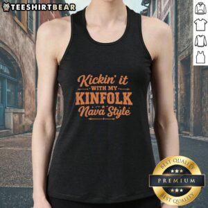 Pretty Kickin' It With My Kinfolk Nava Style Tank Top in vibrant colors, perfect for casual summer outings.