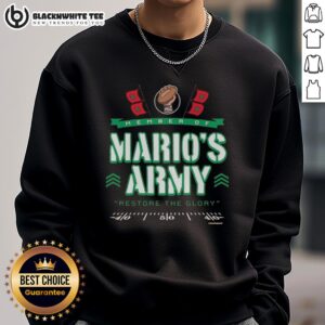 Nice Miami Hurricanes sweatshirt for members of Mario's Army, featuring a bold design to restore the glory of the team.