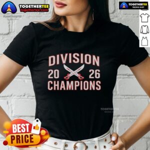 Awesome Atlantic Buffalo Hockey 2026 Division Champions ladies tee featuring a stylish design celebrating the team's victory.